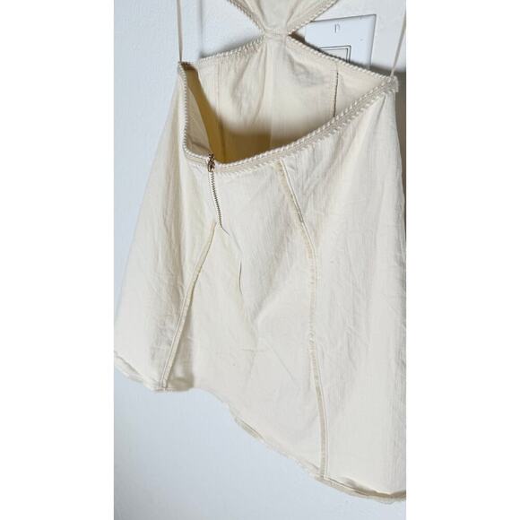 Bydee Womens Adriana Dress Waist Cut Out Mini Pin Tucked Top Blogger Favorite M - Picture 12 of 15
